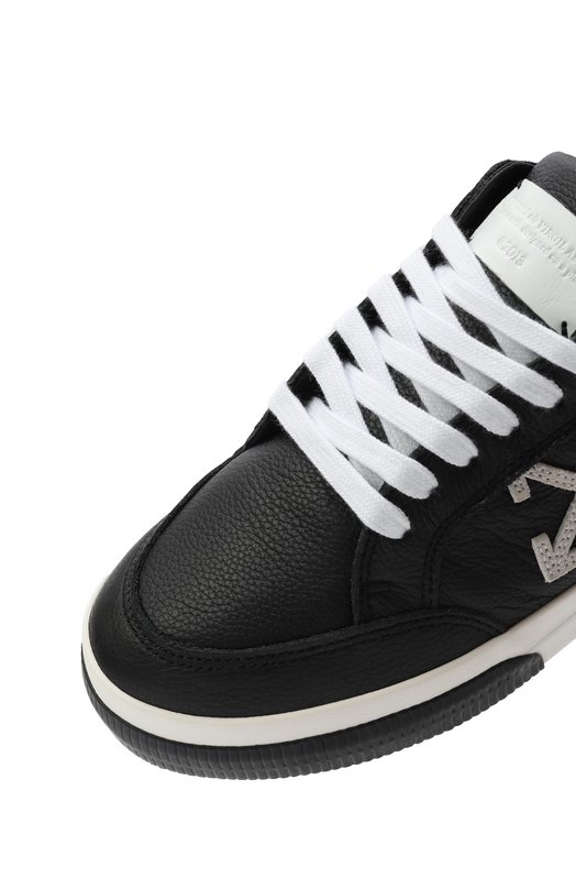 Кожаные кеды New Low Vulcanized Off-White 0WIA288C99LEA0021001 Чёрный  0WIA288C99LEA0021001 Фото 7