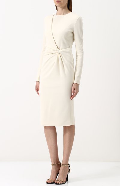 Приталенное платье-миди с драпировкой TOM FORD, арт. AB2126-FAX300, фото 3