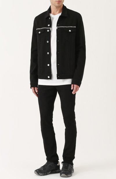 Джинсы прямого кроя с потертостями RTA, арт. MF7AC-45BLK, фото 2