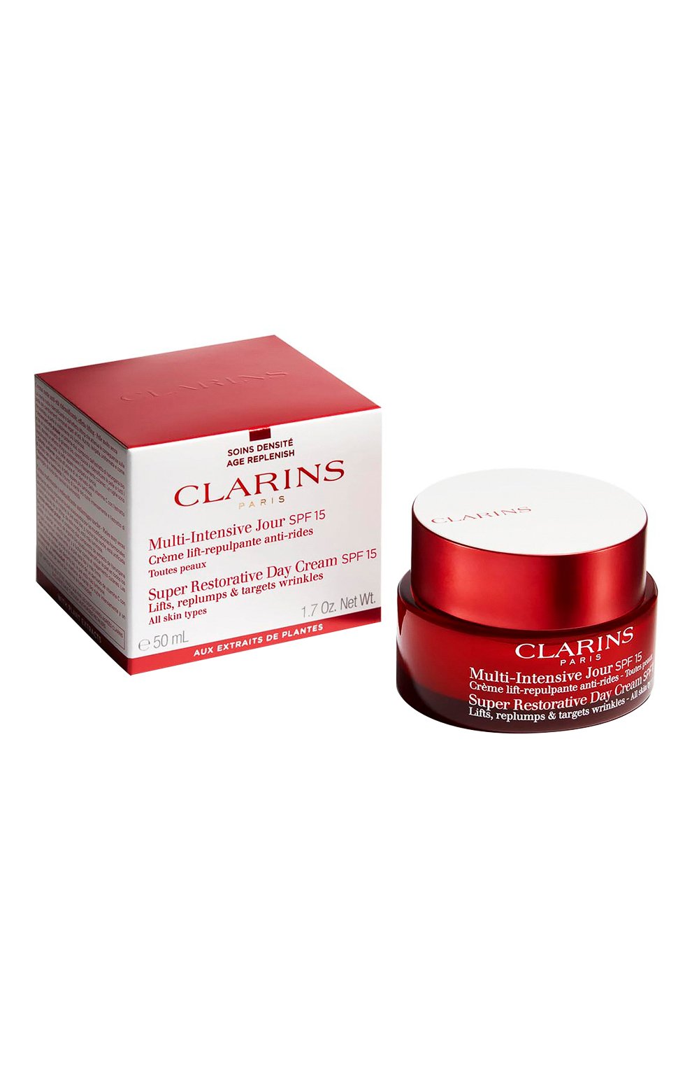 Восстанавливающий дневной крем с эффектом лифтинга для любого типа кожи spf 15 multi-intensive (50ml) CLARINS, арт. 80088223, фото 3