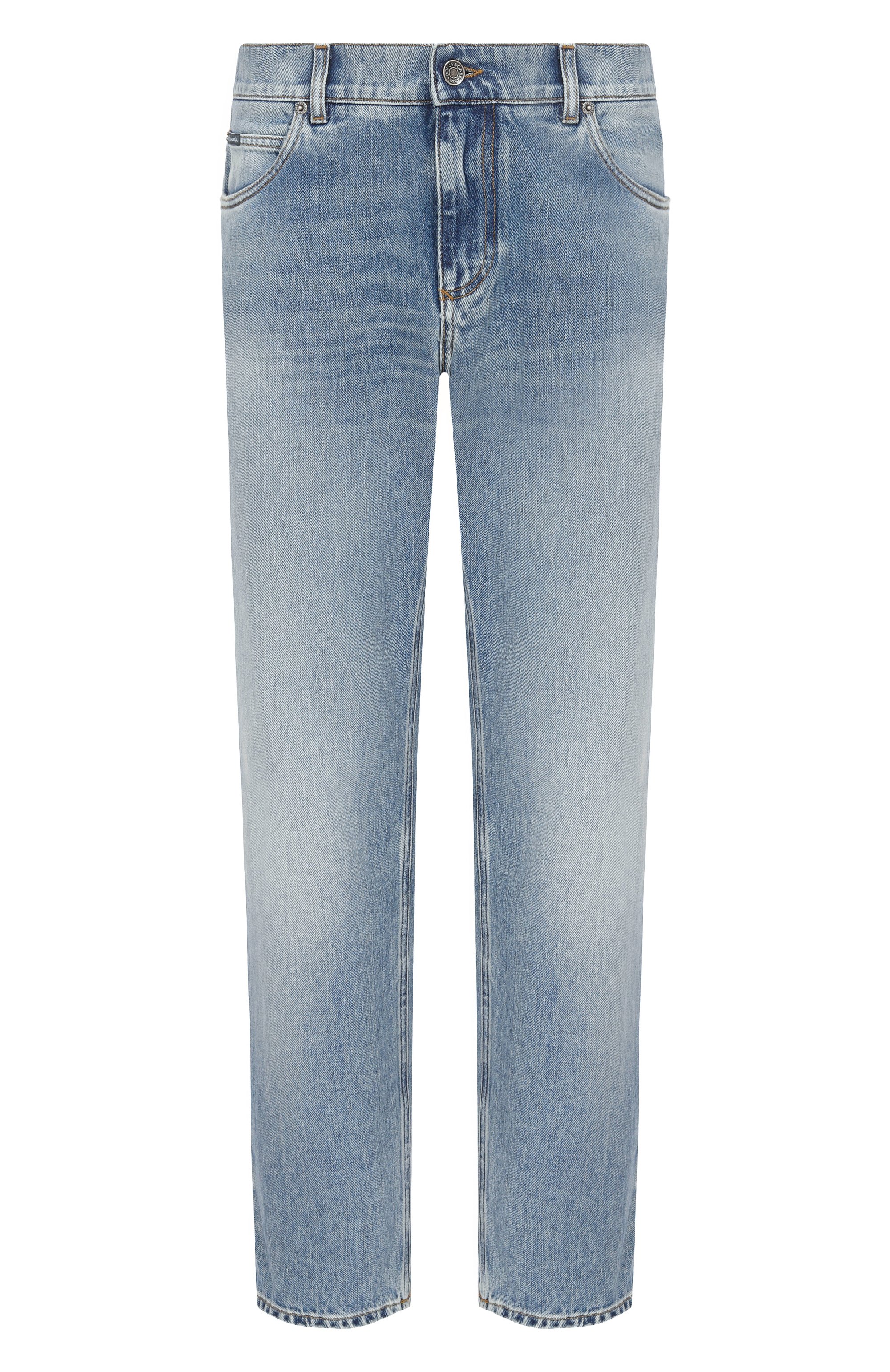 Джинсы luxury DOLCE & GABBANA голубого цвета по цене 98950 руб., арт. GYQFCD/G80V8, фото 1 Джинсы luxury DOLCE & GABBANA, арт. GYQFCD/G80V8, фото 1