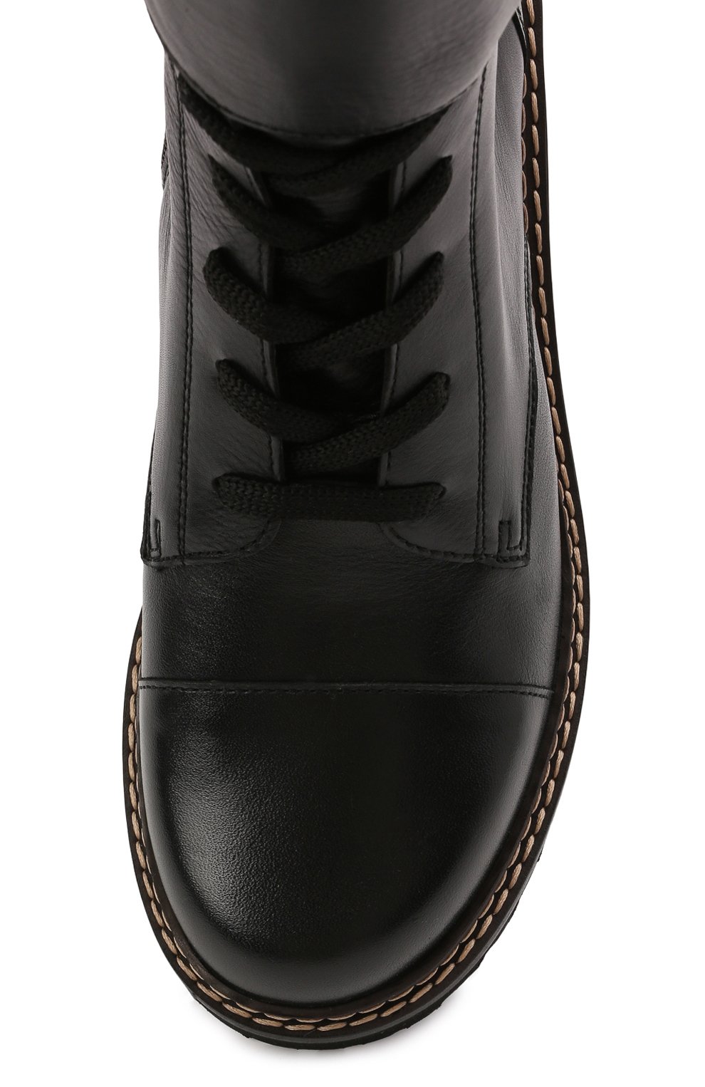 Кожаные ботинки mallory SEE BY CHLOÉ черного цвета по цене 66900 руб., арт. SB33080A/14000, фото 5 Кожаные ботинки mallory SEE BY CHLOÉ, арт. SB33080A/14000, фото 5