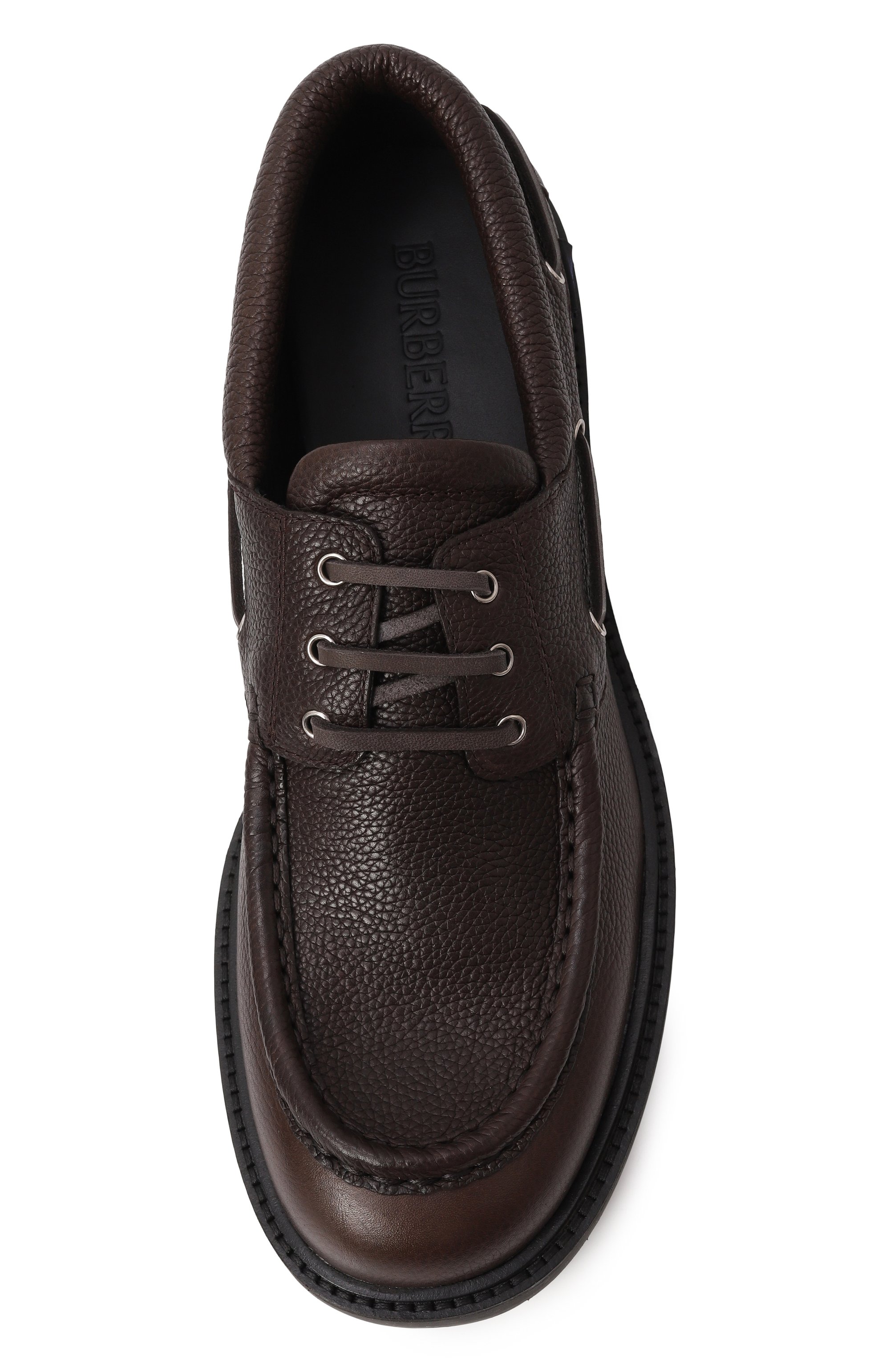 Кожаные топсайдеры raft BURBERRY, арт. 8101667, фото 6