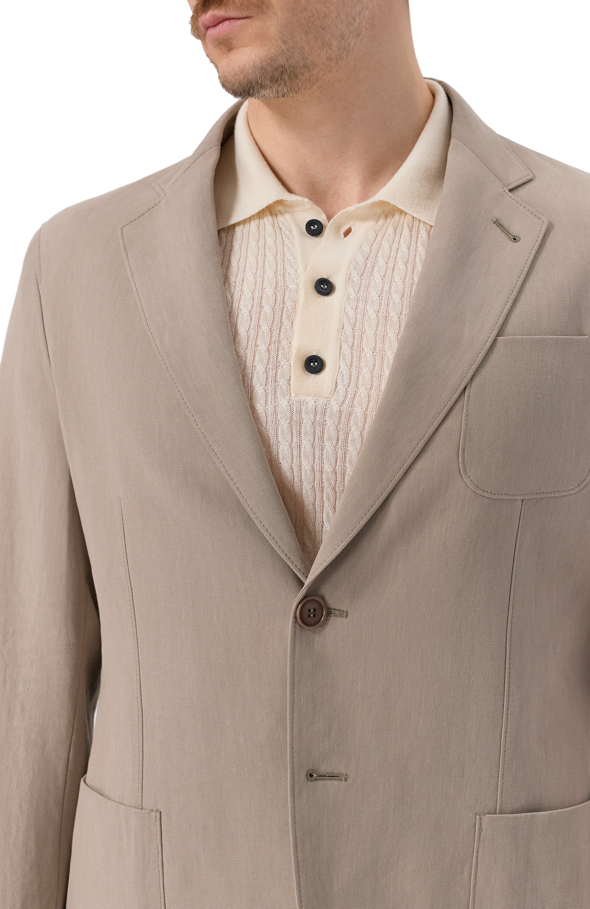 Льняной пиджак GIORGIO ARMANI, арт. GM000140/TE10954, фото 6