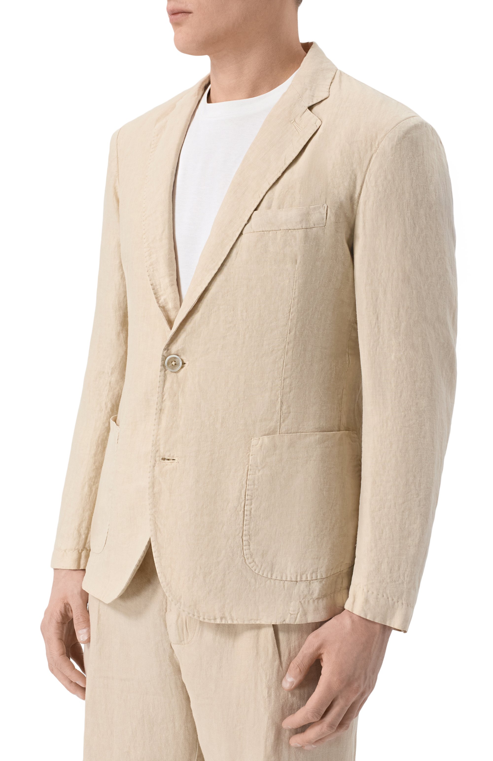 Льняной пиджак 120% LINO, арт. 33ALIM8918/0253/000, фото 3