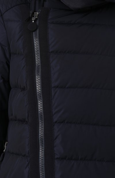 Стеганый пуховик с косой молнией и капюшоном MONCLER, арт. C2-093-49315-85-54155, фото 5