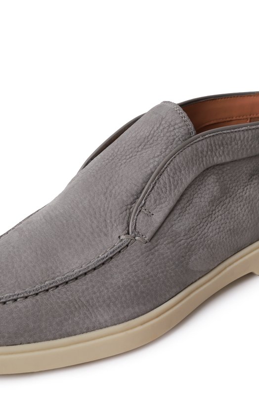 Ботинки из нубука Santoni WUYG58458TISNPRX Серый  WUYG58458TISNPRX Фото 7