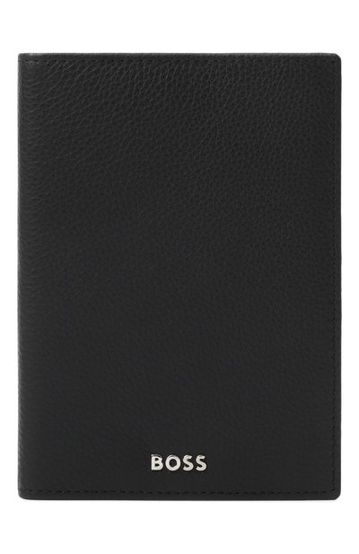 Мужской кожаная обложка для паспорта BOSS, арт. HBPU00006M