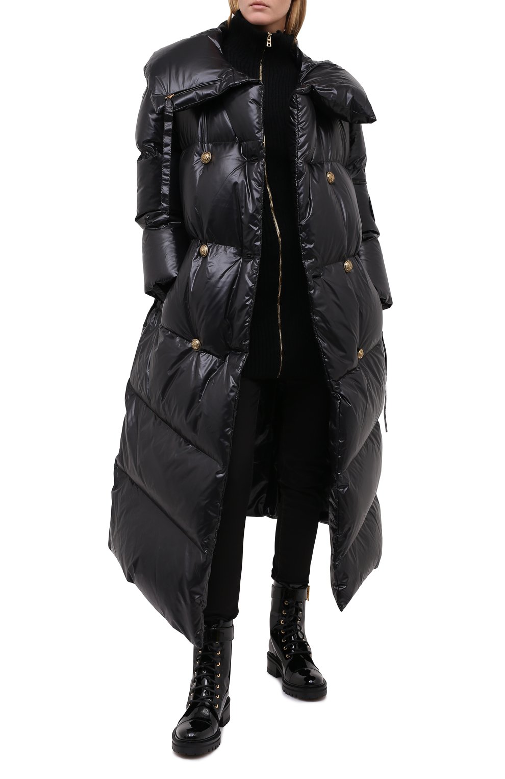 Пуховик BALMAIN черного цвета по цене 549500 руб., арт. UF19441/X349, фото 2 Пуховик BALMAIN, арт. UF19441/X349, фото 2