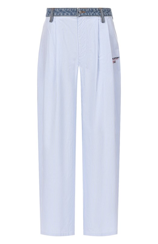 Хлопковые брюки alexanderwang.t 4WC2254838 Голубой 4WC2254838