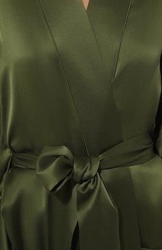 Шелковый халат KLEED LOUNGEWEAR, арт. AW24R0BJN/KHAKI, фото 1