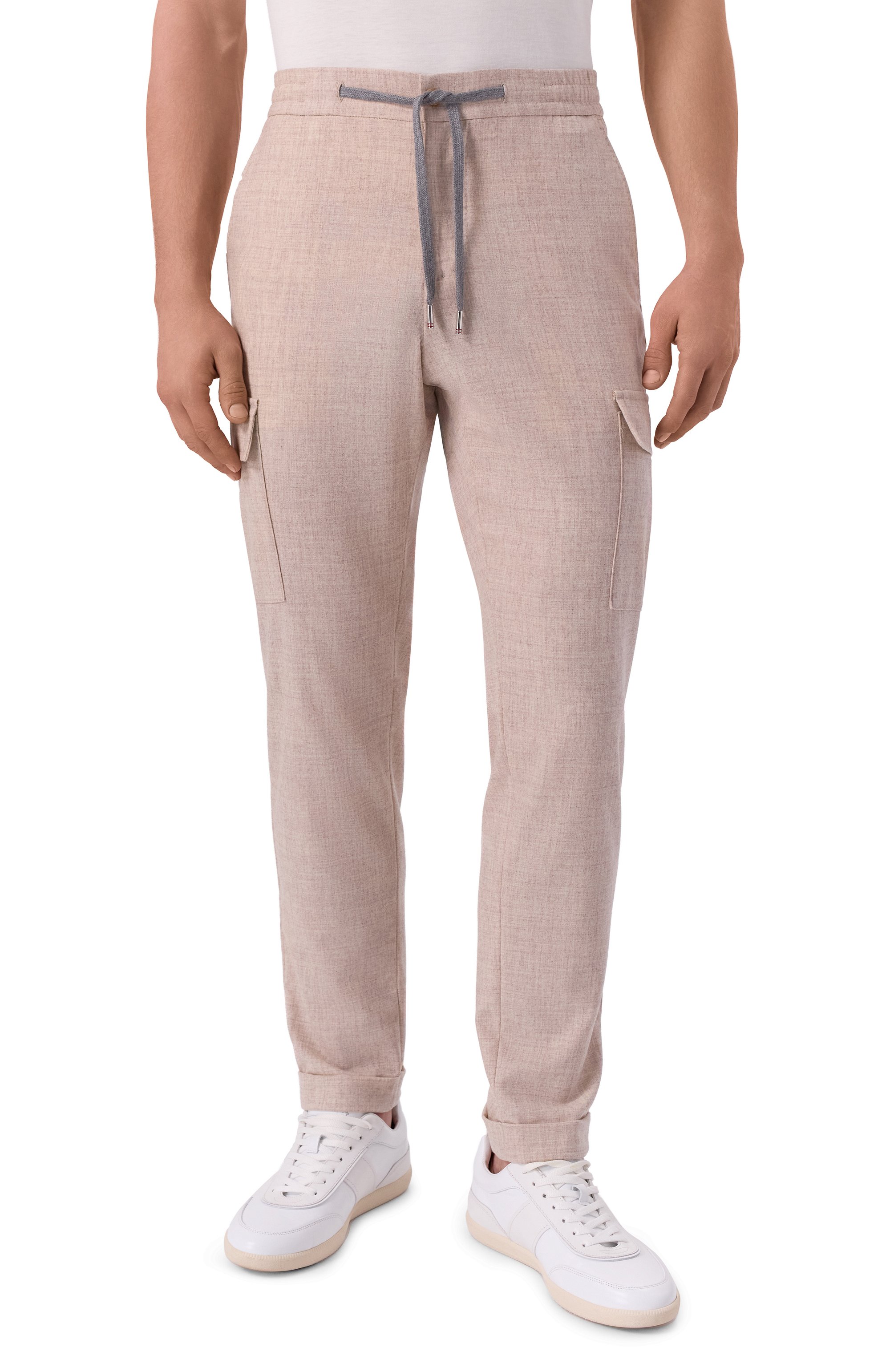 Брюки-карго из шерсти и кашемира MARCO PESCAROLO бежевого цвета по цене 76900 руб., арт. T0R/5229, фото 3 Брюки-карго из шерсти и кашемира MARCO PESCAROLO, арт. T0R/5229, фото 3