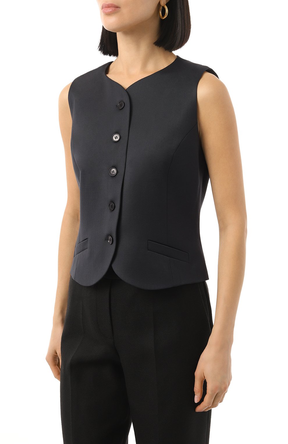 Жилет из шерсти и кашемира LESYANEBO, арт. LN03H- 411_QU, фото 3