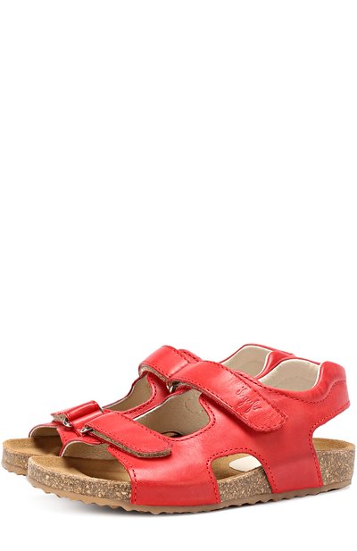 К�ожаные сандалии с застежками велькро IL GUFO, арт. G550/VITELL0 ICARUS/27-30