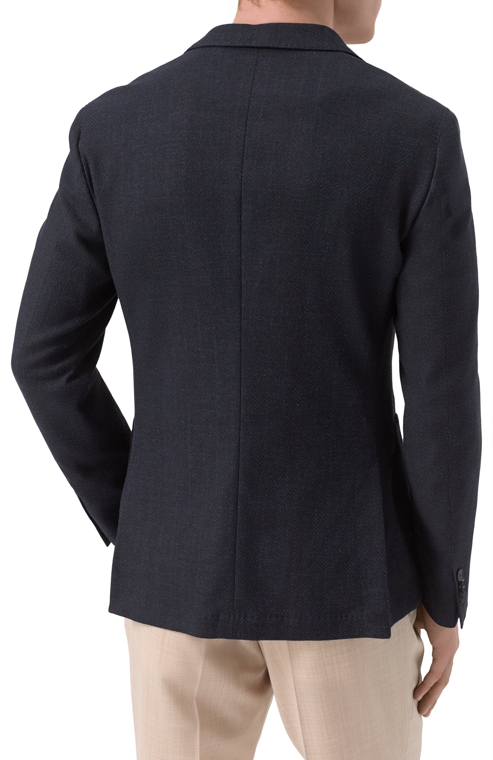 Пиджак из хлопка и вискозы BOSS, арт. 50538028, фото 6