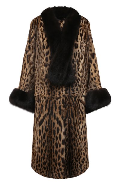 Шуба из меха оцелота и соболя SABLEFUR, арт. 72211-sb-02, фото 1