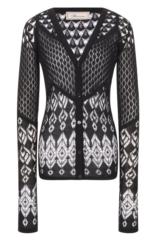 Хлопковый кардиган Blumarine 2M676A Чёрный 2M676A