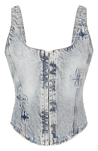 Женский джинсовый топ-корсет KSUBI, арт. WPS25FT002