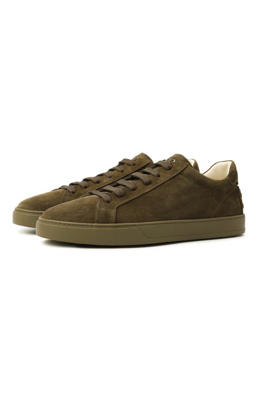 Замшевые кеды Tod’s XXM04L0HZ40/RE0 Хаки XXM04L0HZ40/RE0