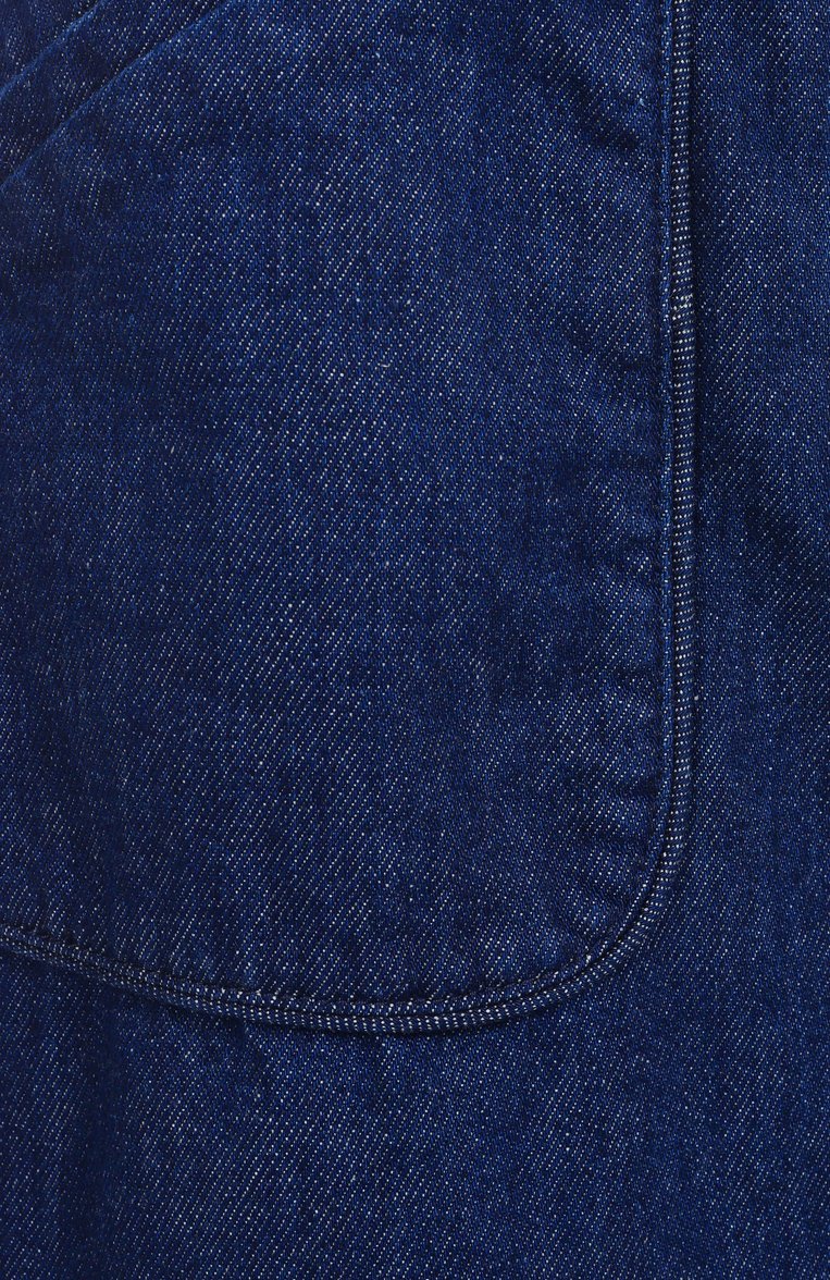 Женская джинсовая юбка DRIES VAN NOTEN синего цвета, арт. 251-010825-1562 | Фото 6 (Материал внешний: Хлопок, Деним; Кросс-КТ: Деним; Стили: Минимализм; Длина Ж (юбки, платья, шорты): Миди; Автоматизация ТО: Проставлено; Автоматизация со�става: Проставлено)