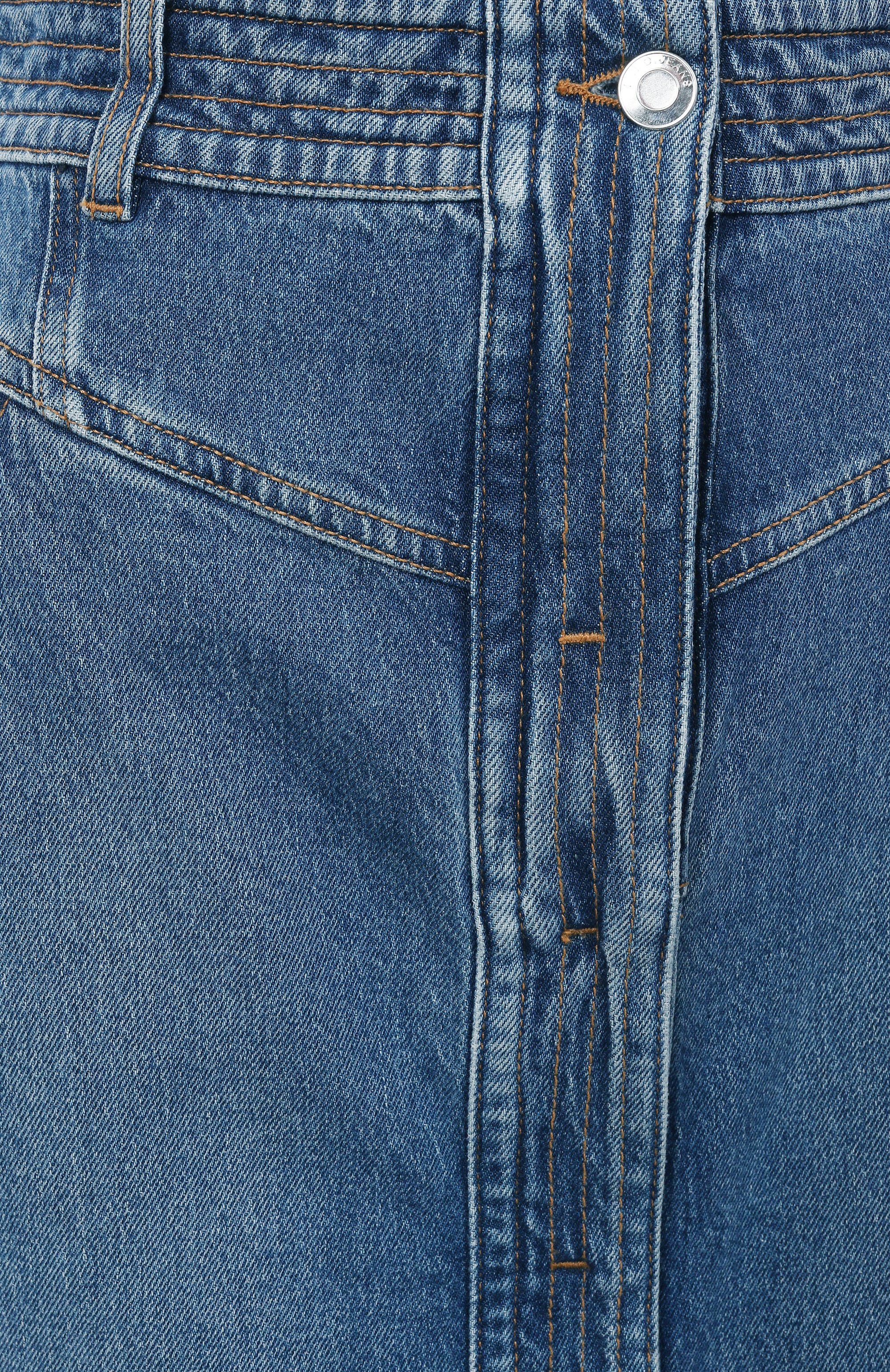 Джинсовая юбка IRO голубого цвета по цене 38200 руб., арт. WP31GARICE, фото 6 Джинсовая юбка IRO, арт. WP31GARICE, фото 6