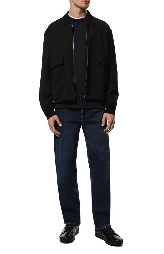 Кожаные кеды Officine Creative Чёрный, фото 2