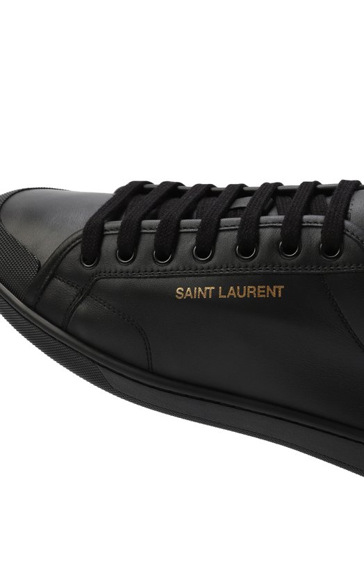 Кожаные кеды Court Classic SL/39 Saint Laurent 820087/00N00 Чёрный  820087/00N00 Фото 7