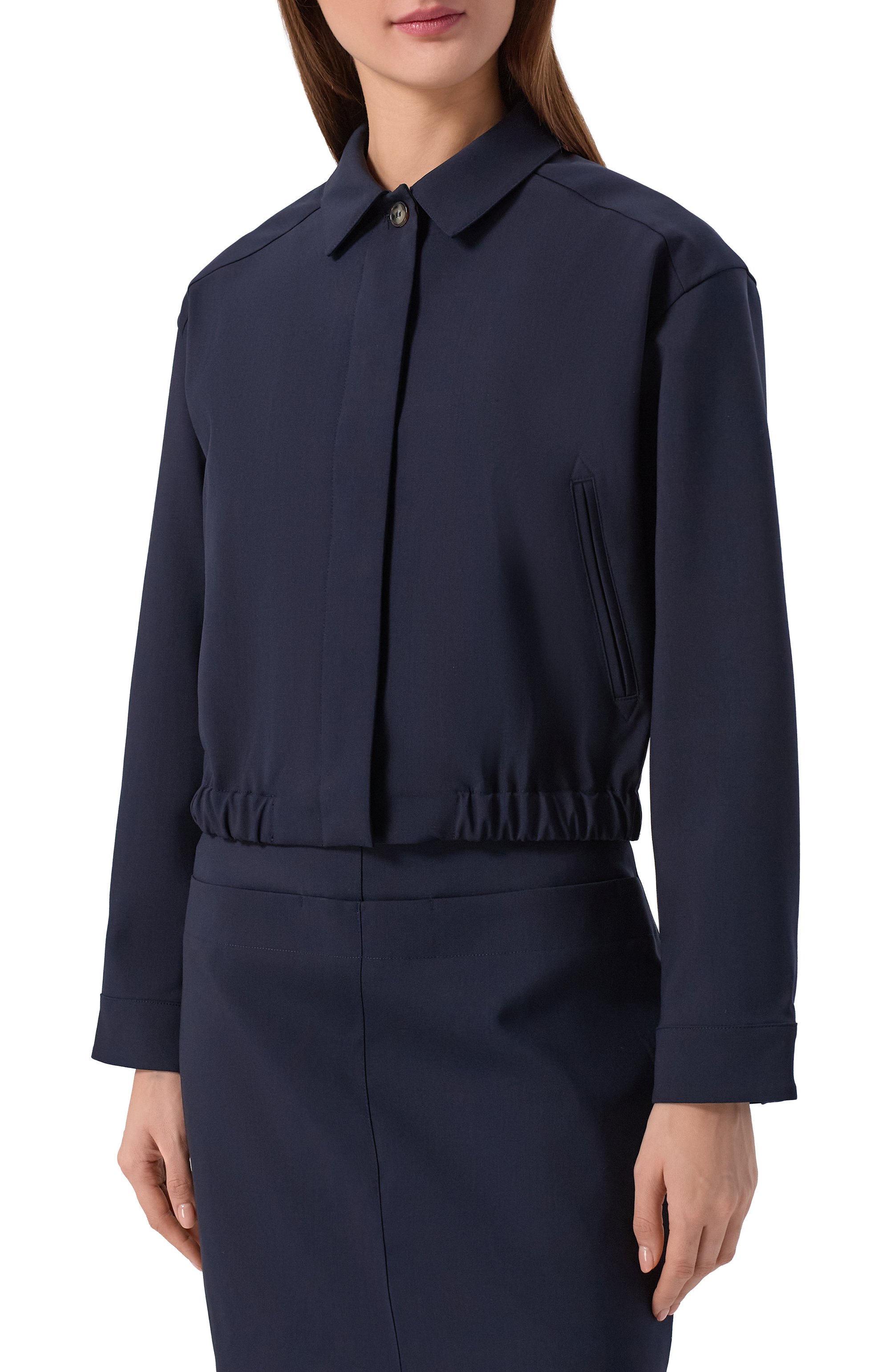 Бомбер из шерсти и вискозы 12 STOREEZ, арт. 136850, фото 3