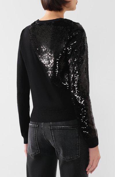 Пуловер с пайетками RTA, арт. WF9277-7083BLK, фото 4