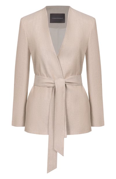 Женский жакет изо льна и вискозы LORENA ANTONIAZZI, арт. P2639GA18A/5154