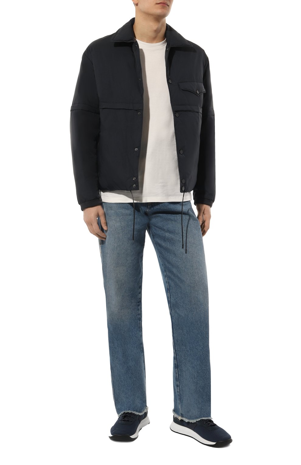 Текстильные кроссовки BOSS темно-синего цвета по цене 29950 руб., арт. 50498245, фото 2 Текстильные кроссовки BOSS, арт. 50498245, фото 2