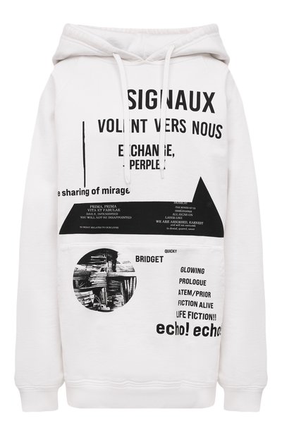 Женский хлопковое худи PRADA, арт. 134628-1YQR-F0964-211