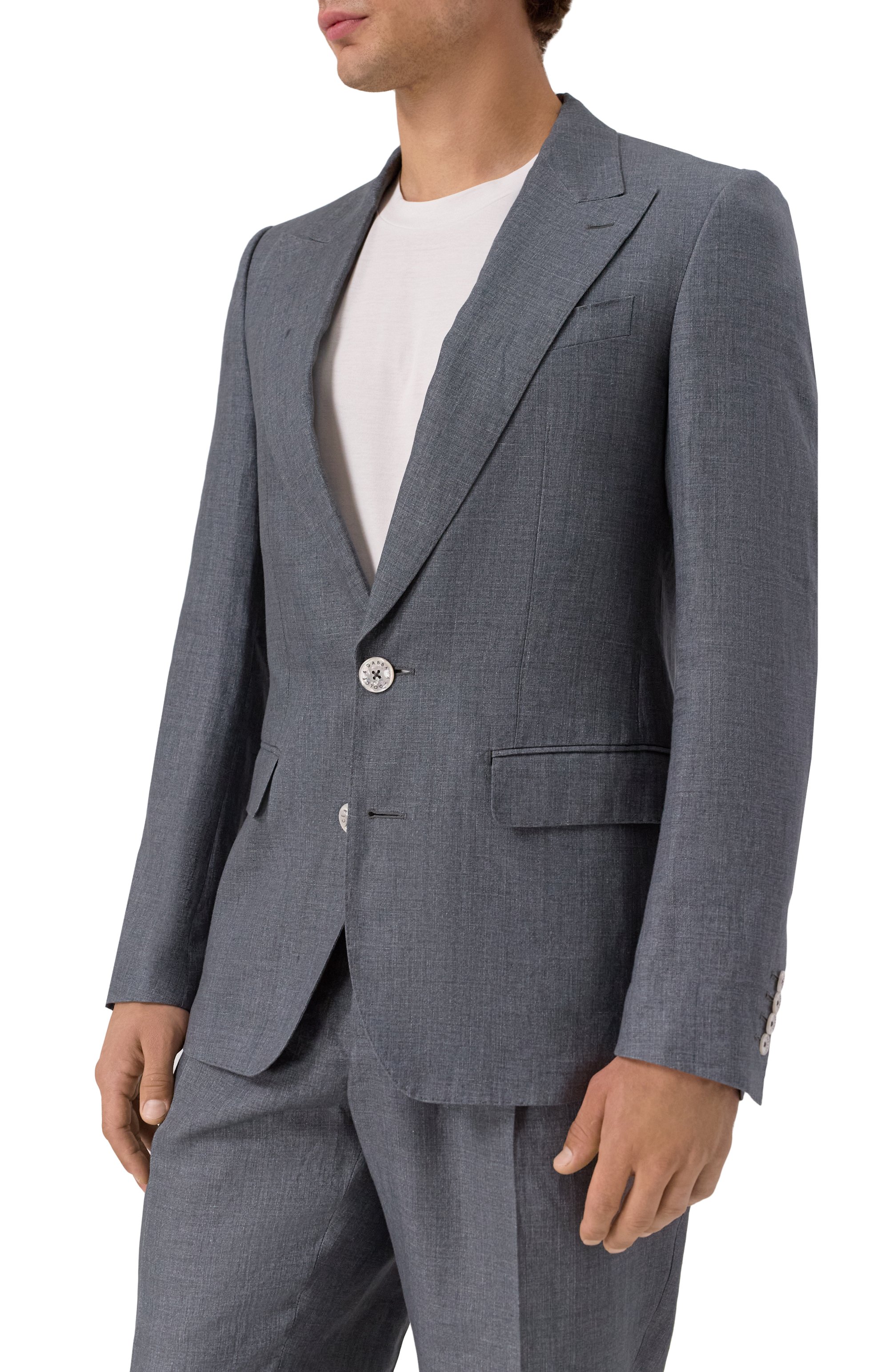 Льняной пиджак DOLCE & GABBANA, арт. G2QS6T/FU4MF, фото 5