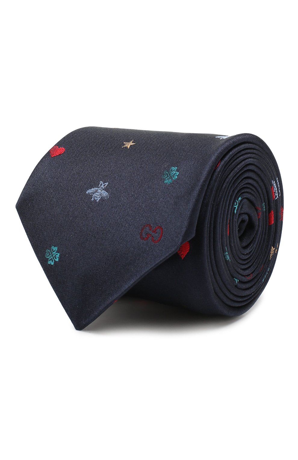 Шелковый галстук GUCCI синего цвета по цене 16600 руб., арт. 571819/4E002, фото 1 Шелковый галстук GUCCI, арт. 571819/4E002, фото 1