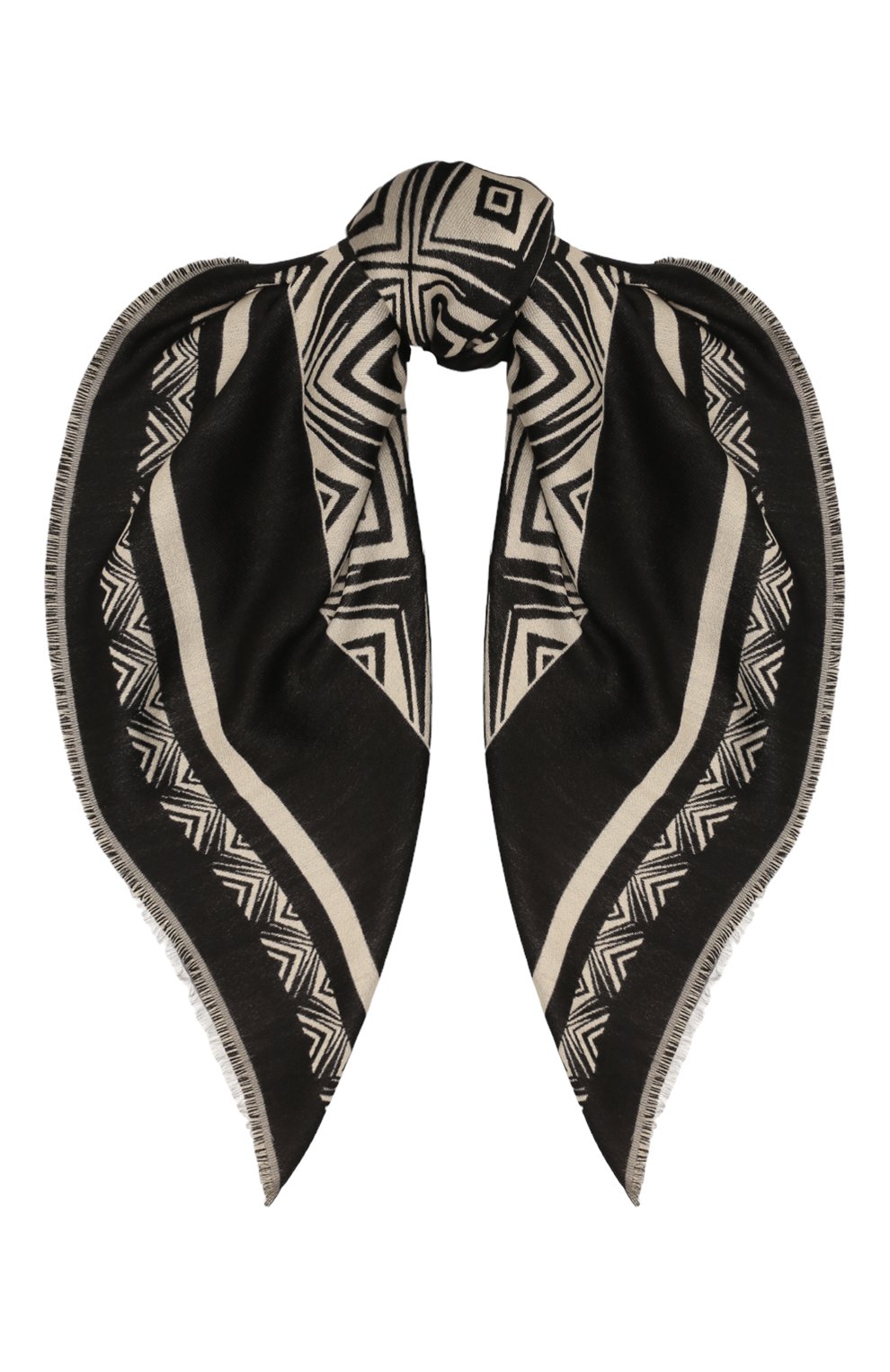 Платок ALBERTA FERRETTI черно-белого цвета по цене 48650 руб., арт. 222U/A3311/6669, фото 1 Платок ALBERTA FERRETTI, арт. 222U/A3311/6669, фото 1