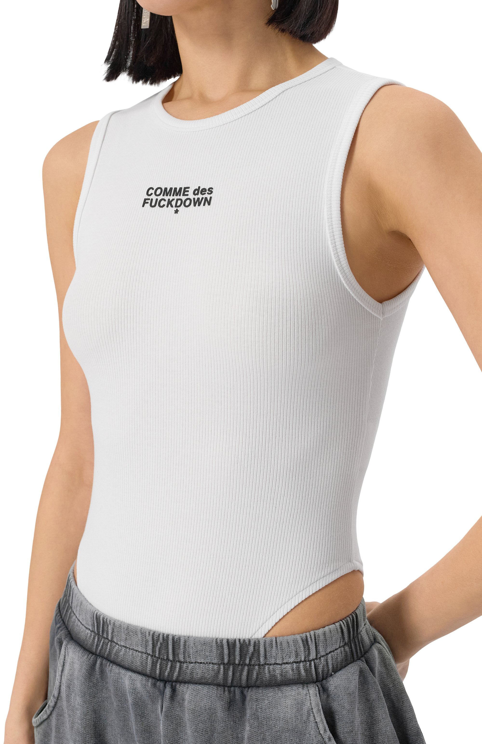 Хлопковое боди COMME DES FUCKDOWN, арт. CFABW01244, фото 5