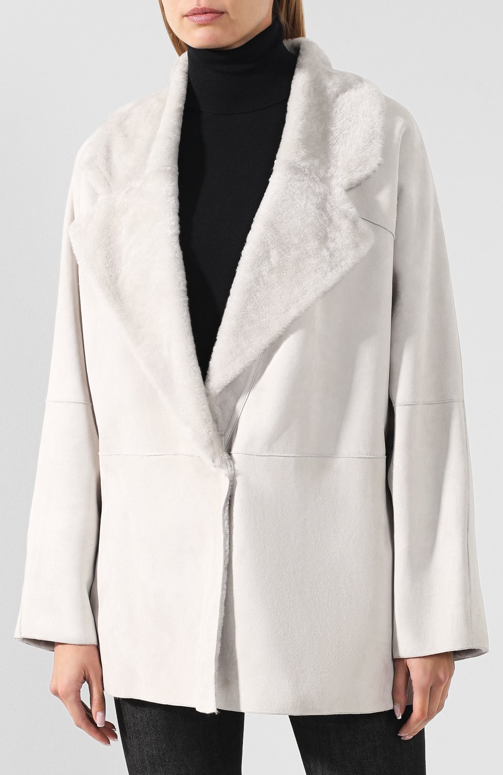 Двусторонняя дубленка KITON серого цвета по цене 624500 руб., арт. D48673X05S05, фото 3 Двусторонняя дубленка KITON, арт. D48673X05S05, фото 3