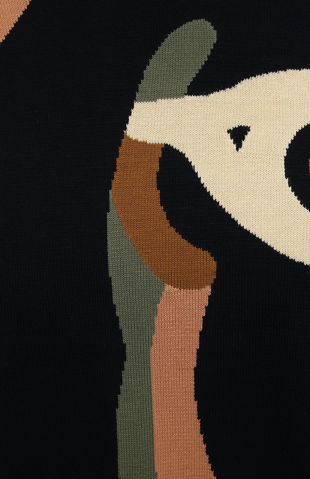 Хлопковый пуловер kenzo x wwf KENZO черного цвета по цене 29750 руб., арт. FB52PU5853SE, фото 5 Хлопковый пуловер kenzo x wwf KENZO, арт. FB52PU5853SE, фото 5