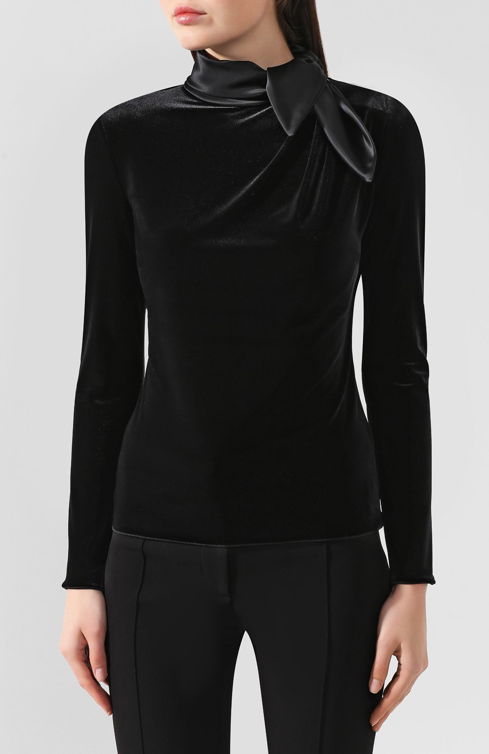 Бархатная блузка GIORGIO ARMANI, арт. 6GAM81/AJW4Z, фото 3