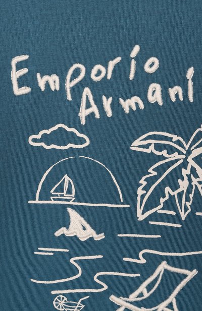 Хлопковая футболка EMPORIO ARMANI, арт. EB001082/AF14503, фото 3