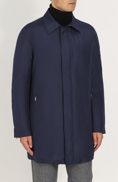 Пуховый плащ на молнии прямого кроя  ZILLI, арт. A0TIMB-30036/3500, фото 3