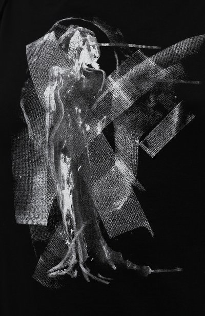 Хлопковый топ YOHJI YAMAMOTO черного цвета по цене 35550 руб., арт. ND-T14-095, фото 5 Хлопковый топ YOHJI YAMAMOTO, арт. ND-T14-095, фото 5