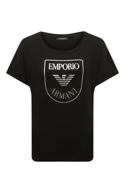 Женская хлопковая футболка EMPORIO ARMANI, арт. 164340/2R255