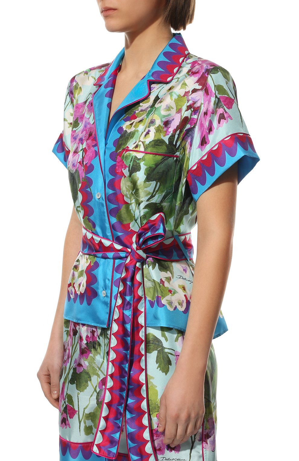 Шелковая рубашка DOLCE & GABBANA, арт. F5G67T/FI18F, фото 3