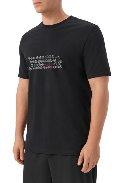 Хлопковая футболка HUGO, арт. 50553755, фото 3