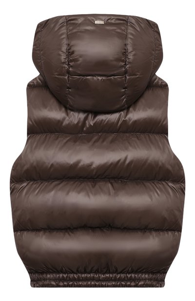 Пуховой жилет HERNO темно-коричневого цвета по цене 42900 руб., арт. PI000019X/12017Z/10A-14A, фото 2 Пуховой жилет HERNO, арт. PI000019X/12017Z/10A-14A, фото 2