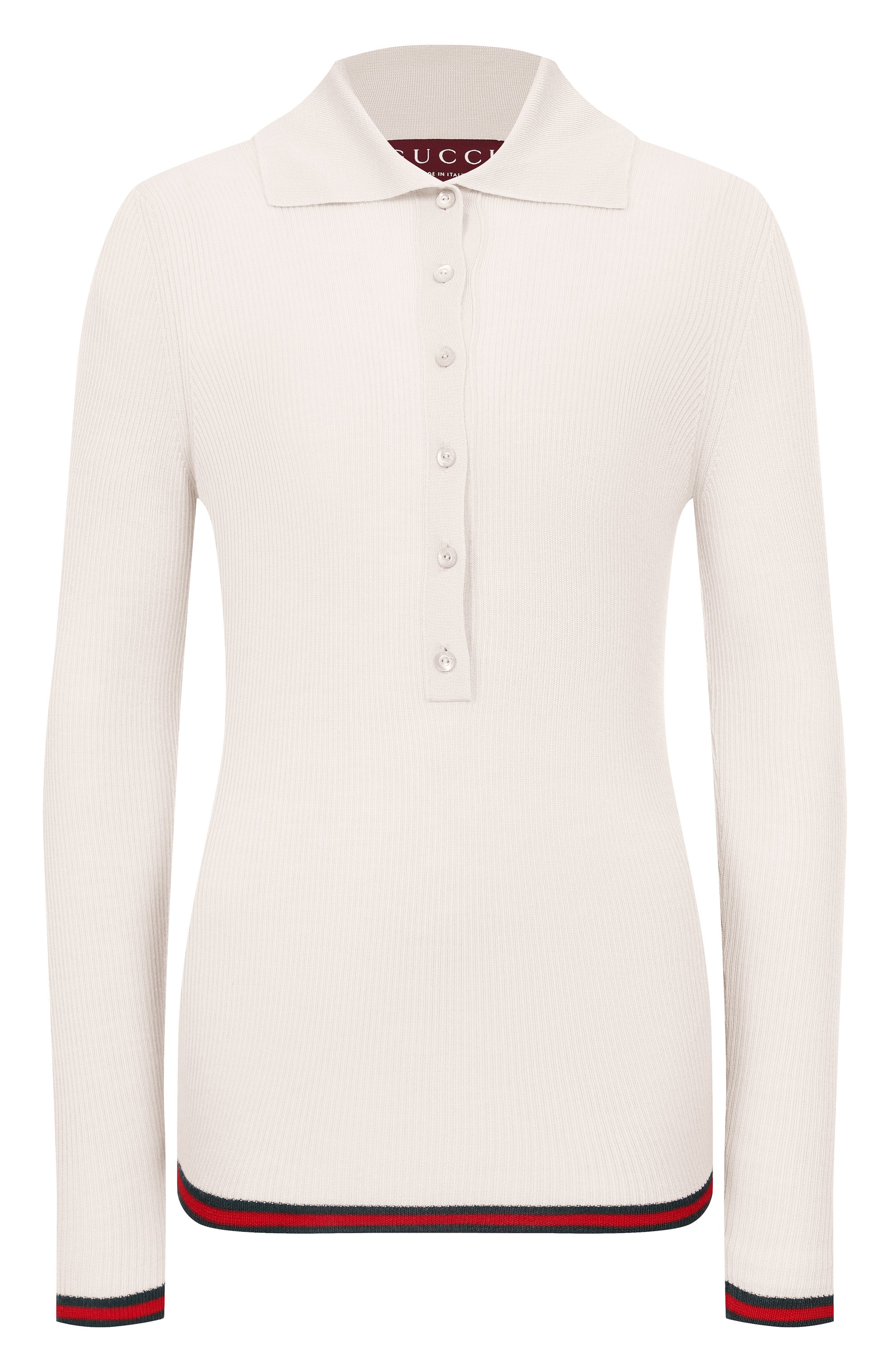 Поло из кашемира и шелка GUCCI, арт. 810315/XKD8J, фото 1