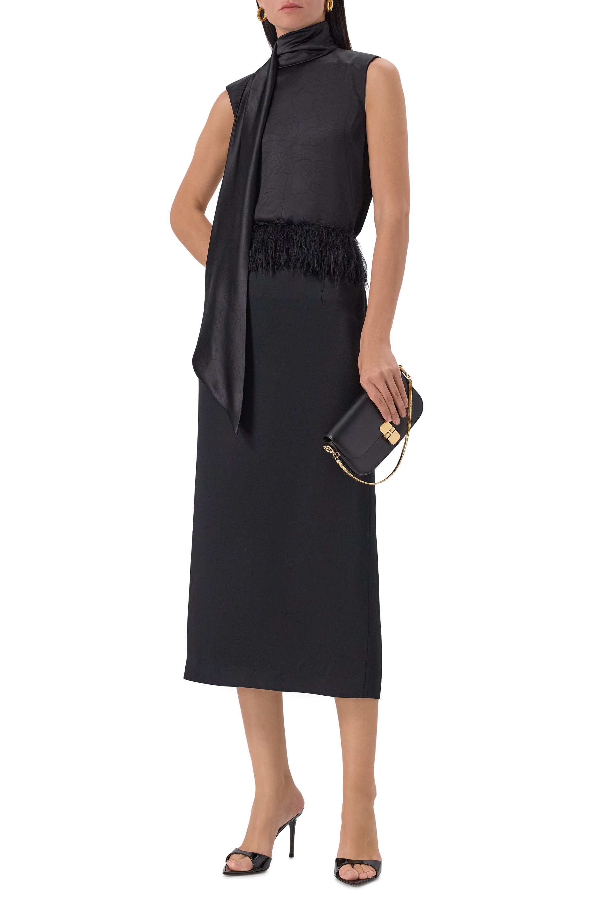 Атласный топ ERIKA CAVALLINI, арт. P5WQ01, фото 2