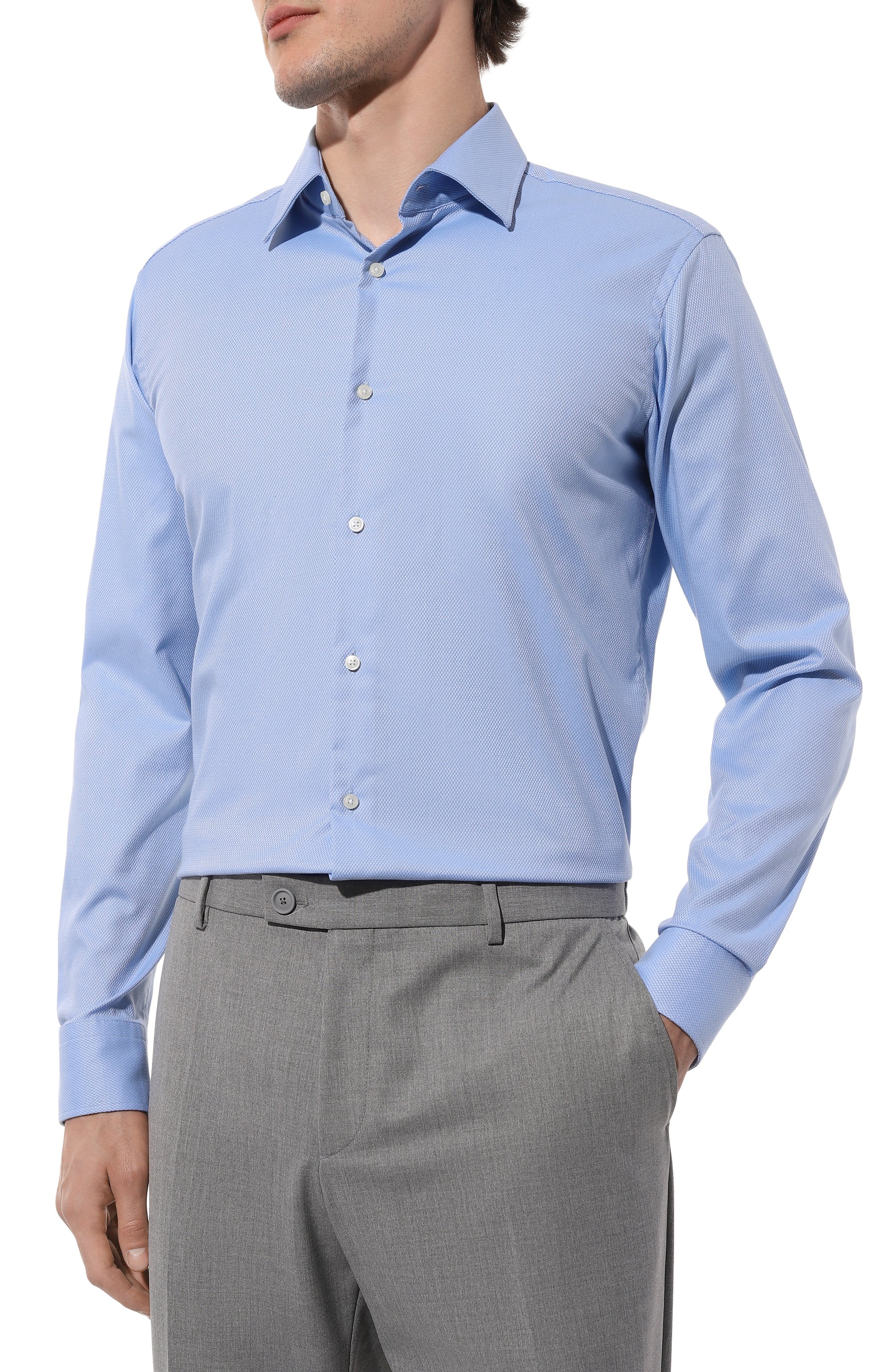 Хлопковая сорочка BOSS, арт. 50489830, фото 3