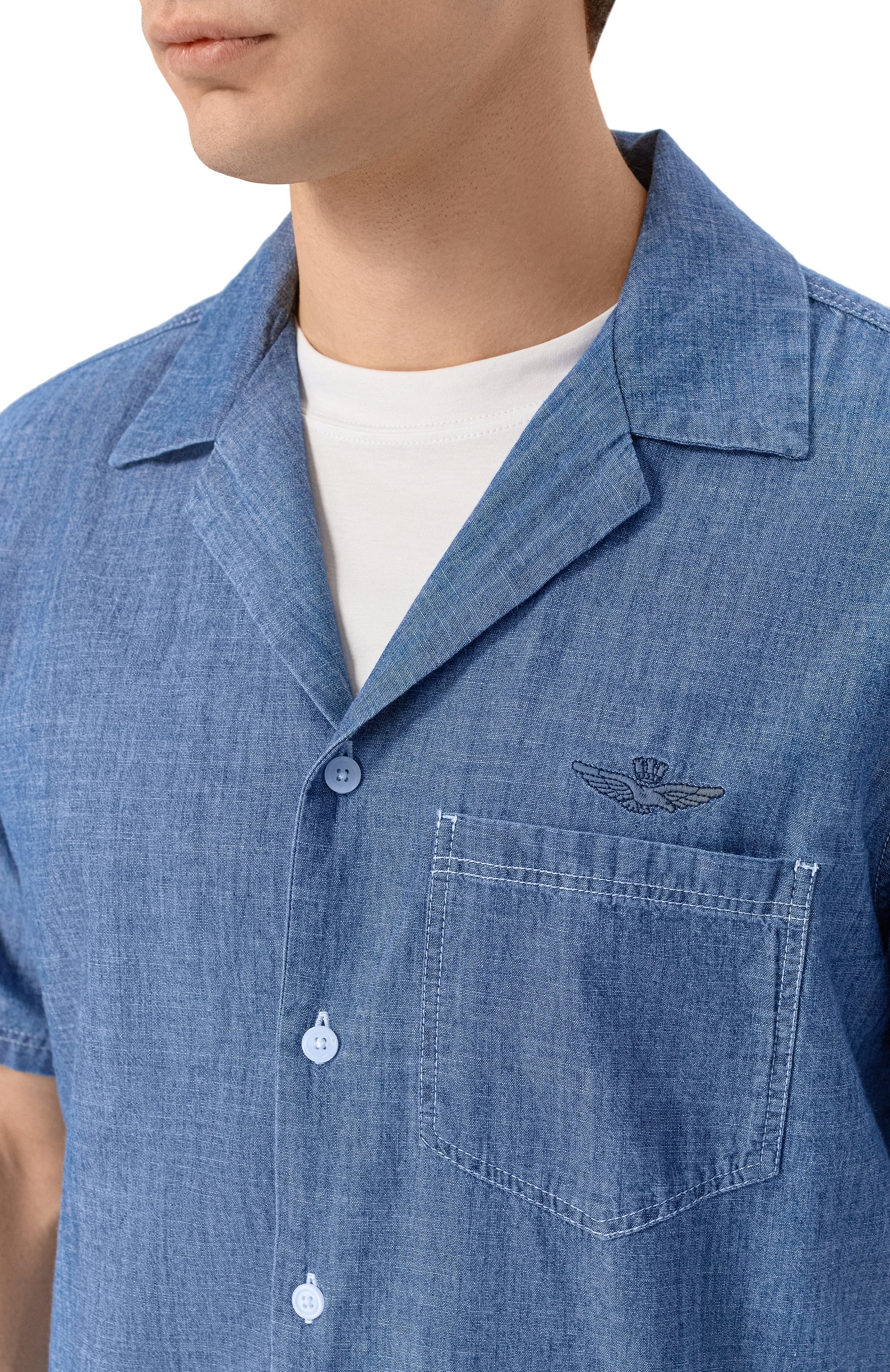 Джинсовая рубашка AERONAUTICA MILITARE, арт. CA1317UCT04295, фото 5